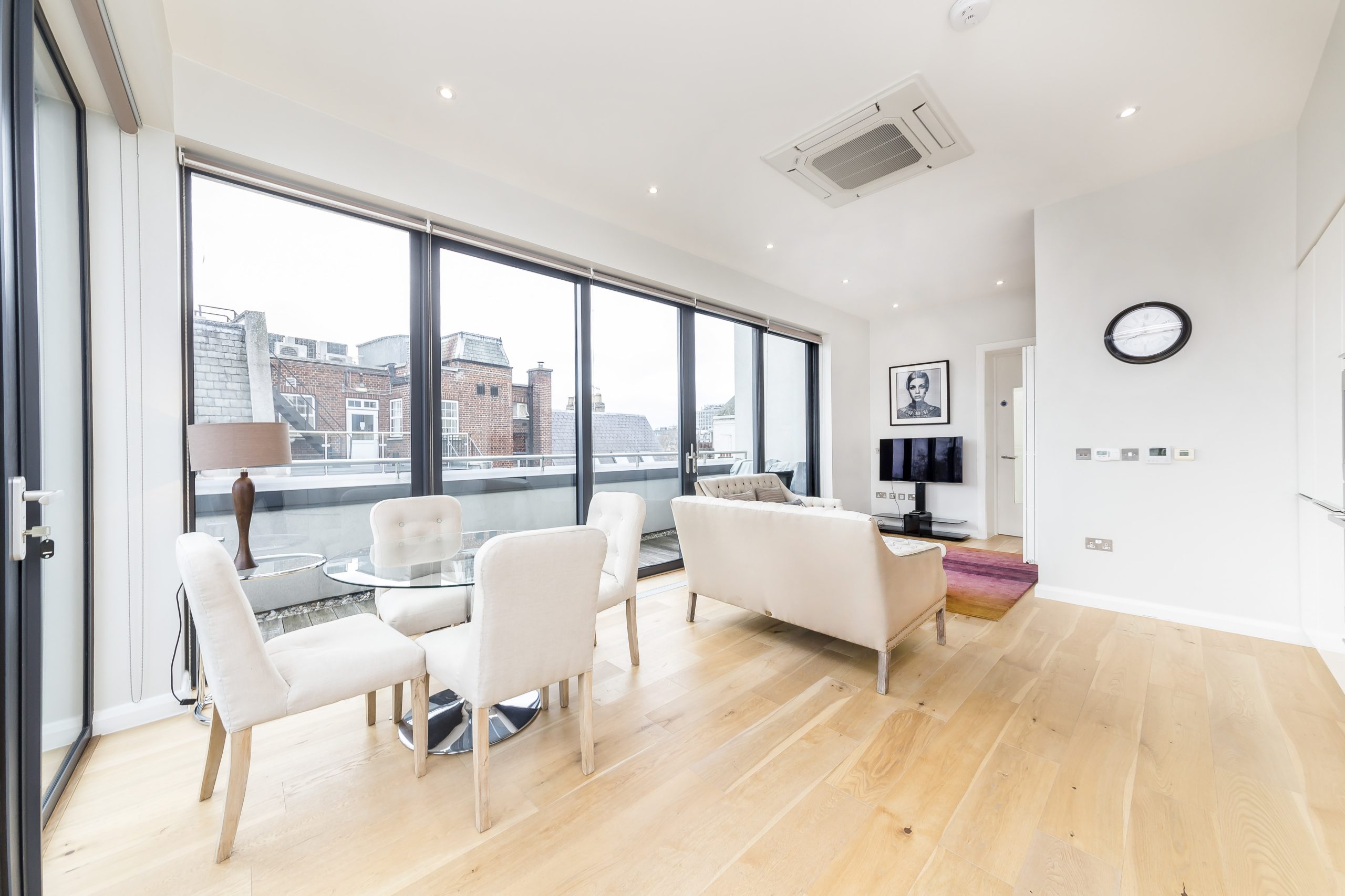 Dining and living area